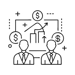 business abstract icon, business abstract vector illustration-simple illustration of business abstract, perfect for business abstract logos and icons