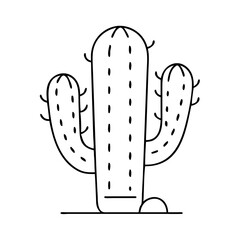 cactus icon, cactus vector illustration-simple illustration of cactus, perfect for cactus logos and icons