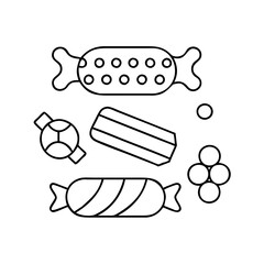 candies icon, candies vector illustration-simple illustration of candies, perfect for candies logos and icons