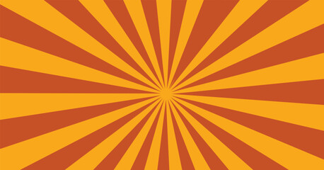 Vector sunburst pattern orange and red design. Vintage sunrays illustration swirl grunge backdrop line. sun beam vector banner design and comic burst gradient concept pattern.