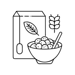 cereals icon, cereals vector illustration-simple illustration of cereals, perfect for cereals logos and icons