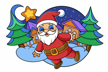 cartoon Santa Claus