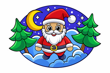 cartoon Santa Claus