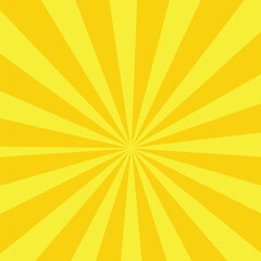 Vintage pop art yellow background. Banner vector illustration