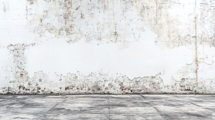 Textured grunge wall background studio setting photography horizontal pure white minimalist concept