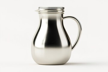 Stylish stainless steel pitcher designed for modern kitchens and dining settings with a sleek finish