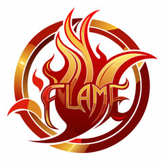 vector illustration of fire flames