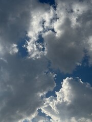 Beautiful skyscape with clouds on a sunny day