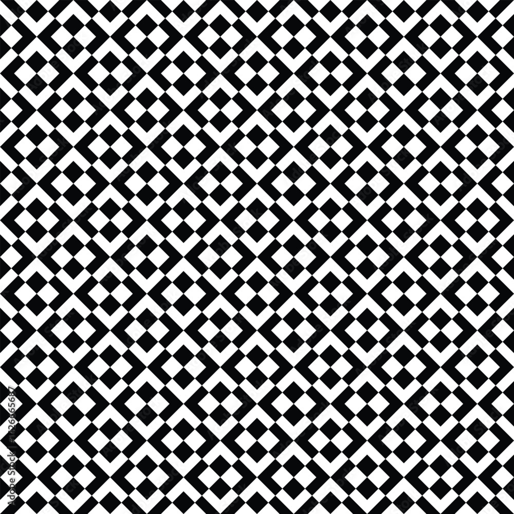 Poster dynamic checkerboard pattern of diamonds creating a captivating geometric dance