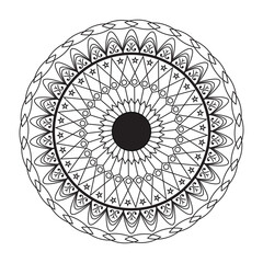 Lineal mandala design