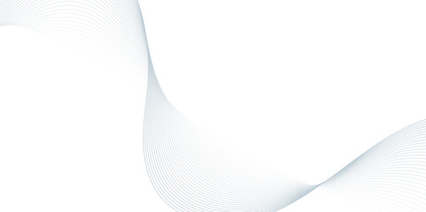 Fototapeta premium Abstract wavy lines Isolated background design. Wave modern stream transparent background. 