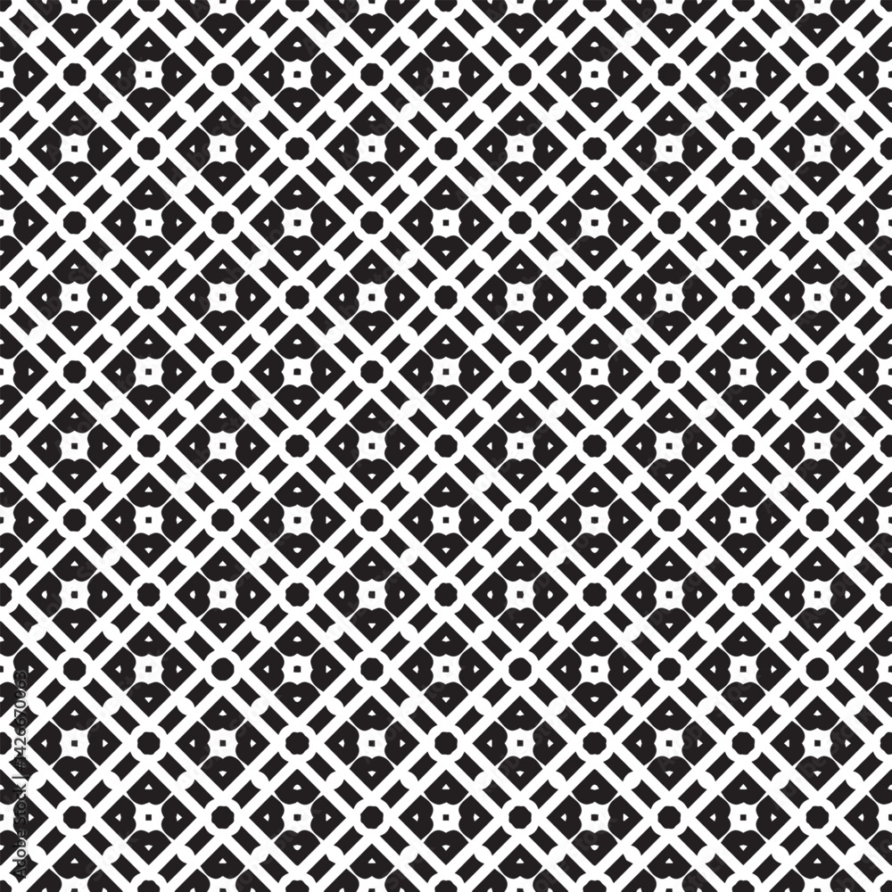 Aufkleber geometric mesh diamonds circles create a bold symmetrical pattern