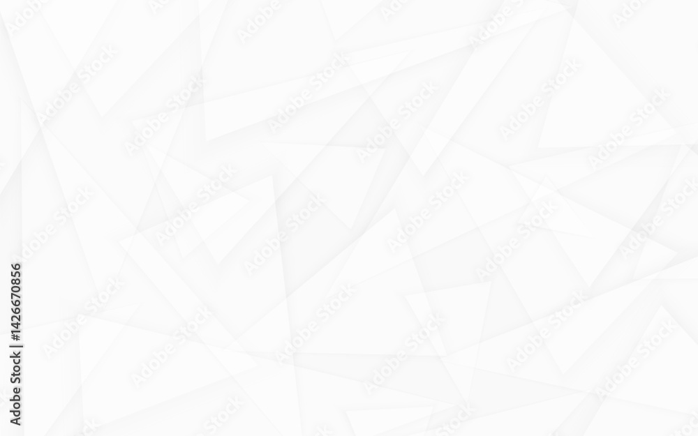 Poster modern abstract white geometric pattern background grey triangle polygon