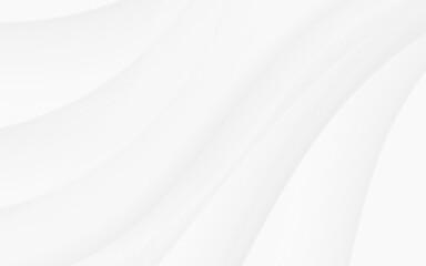 Soft white abstract flowing waves background design light bright smooth