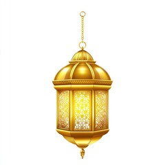 Golden Islamic lantern lighting traditional chandelier.