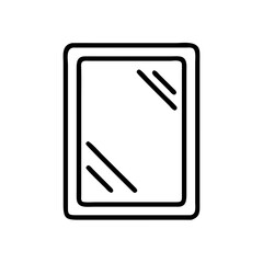 Bathroom Mirror Frame Icon Design