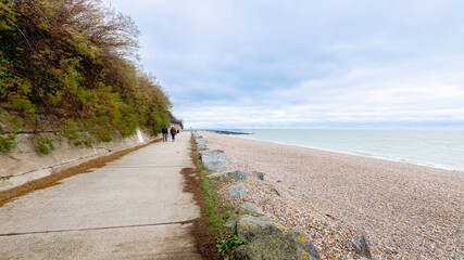 Folkestone beach, in England on winter