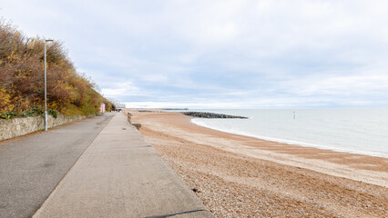 Folkestone beach, in England on winter