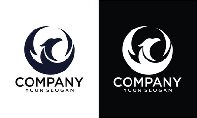 Creative The logo features a stylized bird