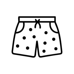 Beach Shorts with Spots Icon Design