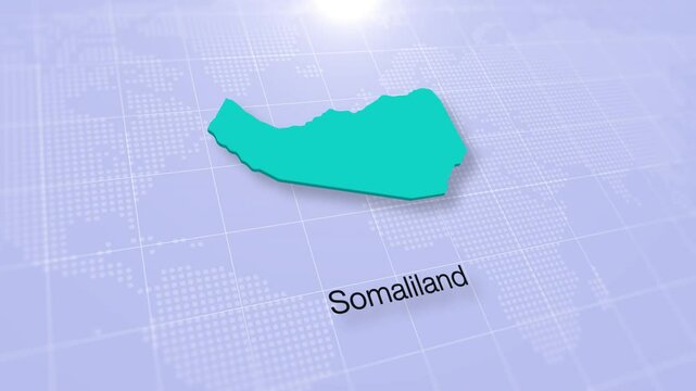 Somaliland Map Displayed on a Modern Clean White Background. Map of the Somaliland