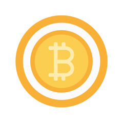 Bitcoin Coin Icon Design