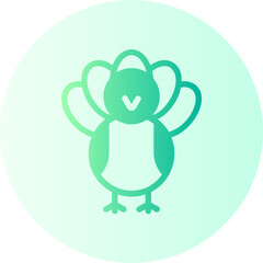 turkey gradient icon