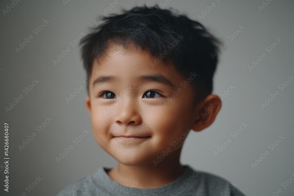 Poster child smiling in front of blurred background capturing essence of teamwork