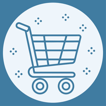 Beautiful modern Shopping troller   template vector illustration editable graphic design