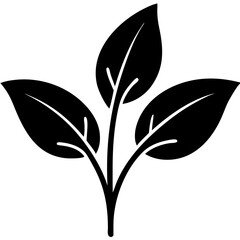 Obraz premium Creative Leaf Icon Vector Illustration | Minimal & Nature-Inspired Green Foliage Design
