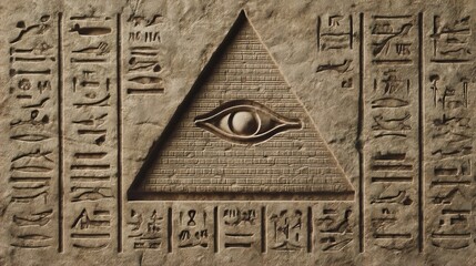 Obraz premium Ancient Egyptian hieroglyphs