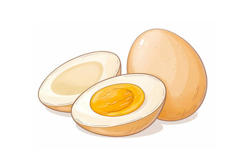 broken egg in a glass bowl