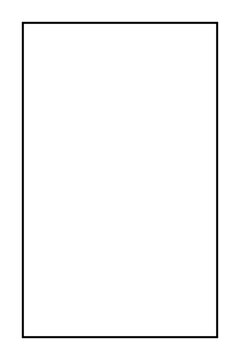 Minimalist empty black frame outline on white background, simple geometric border for design or text layout template. Illustration