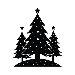 Obraz premium christmas tree set