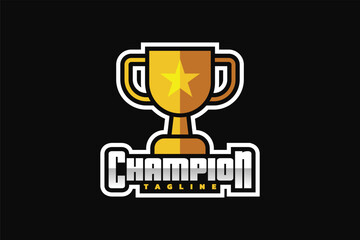 trophy champion star logo