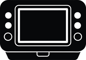 vector illustration of a computer monitor