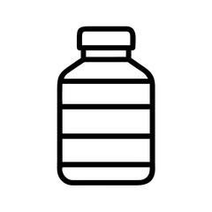 Obraz premium Chemical Container with Cap Lid Icon Design
