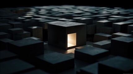 Stylized Floral Meadow Scene