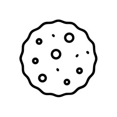 Circular Cookie or Biscuit Icon Design