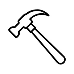 Claw Hammer Tool Icon Design