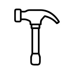 Claw Hammer Tool Icon Design