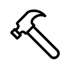 Claw Hammer Tool Icon Design