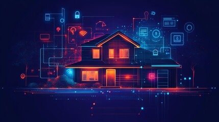 Smart home technology infographic home automation