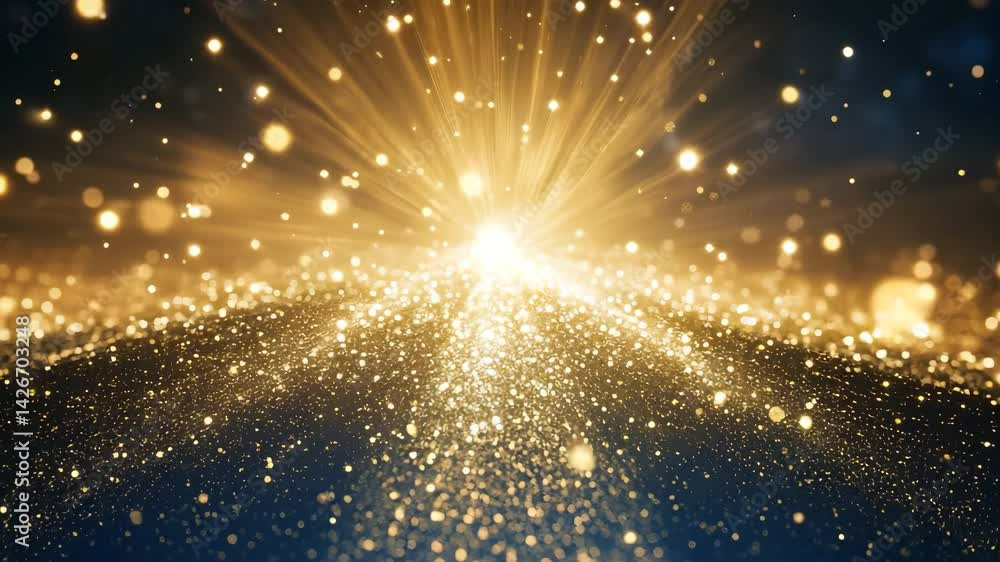 Poster bright radiance illuminating a deep dark background creating a stunning contrast of light and shadow