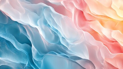 Obraz premium Soft pastel minimalist wallpaper organic fluid shapes