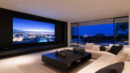 Fototapeta premium Modern living room with TV