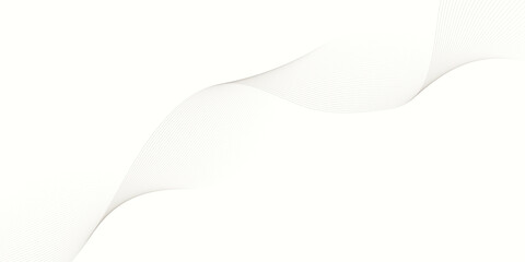 Abstract backdrop with colorful wave gradient lines on white background. Vector illustration.Wave with lines created using blend tool.