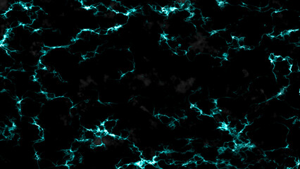 Abstract Electric Blue Lightning on Dark Background Pattern
