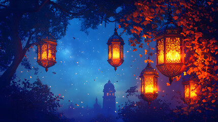 Ramadhan Kareem Decoration,background illustration
