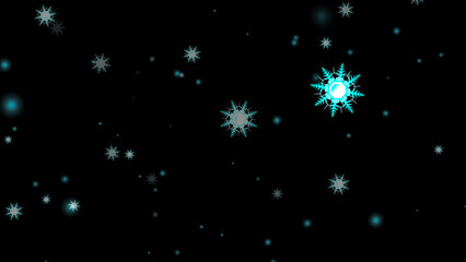 snowflake six star branch short thorn wing falling